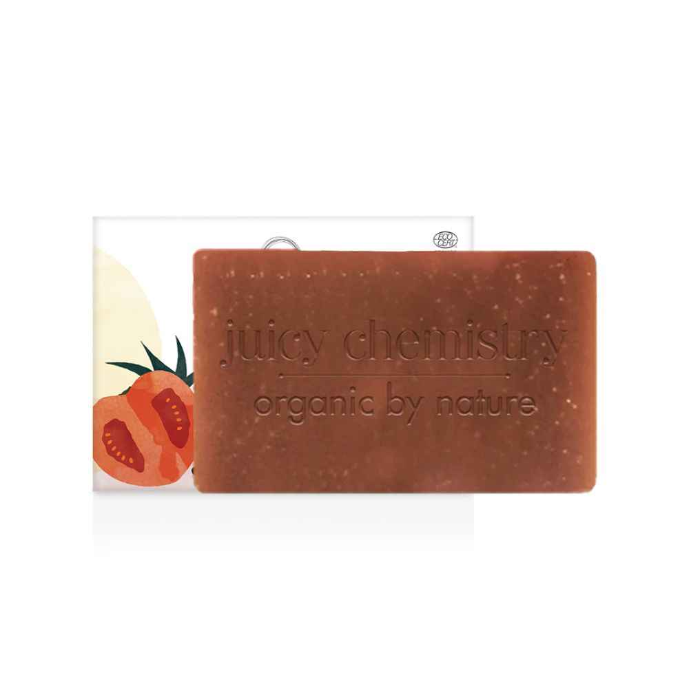 Buy Juicy Chemistry Potato ,Tomato & Lemongrass- Organic Soap For Tan Removal & Scar Reduction- 100 gm/3.53oz - Purplle