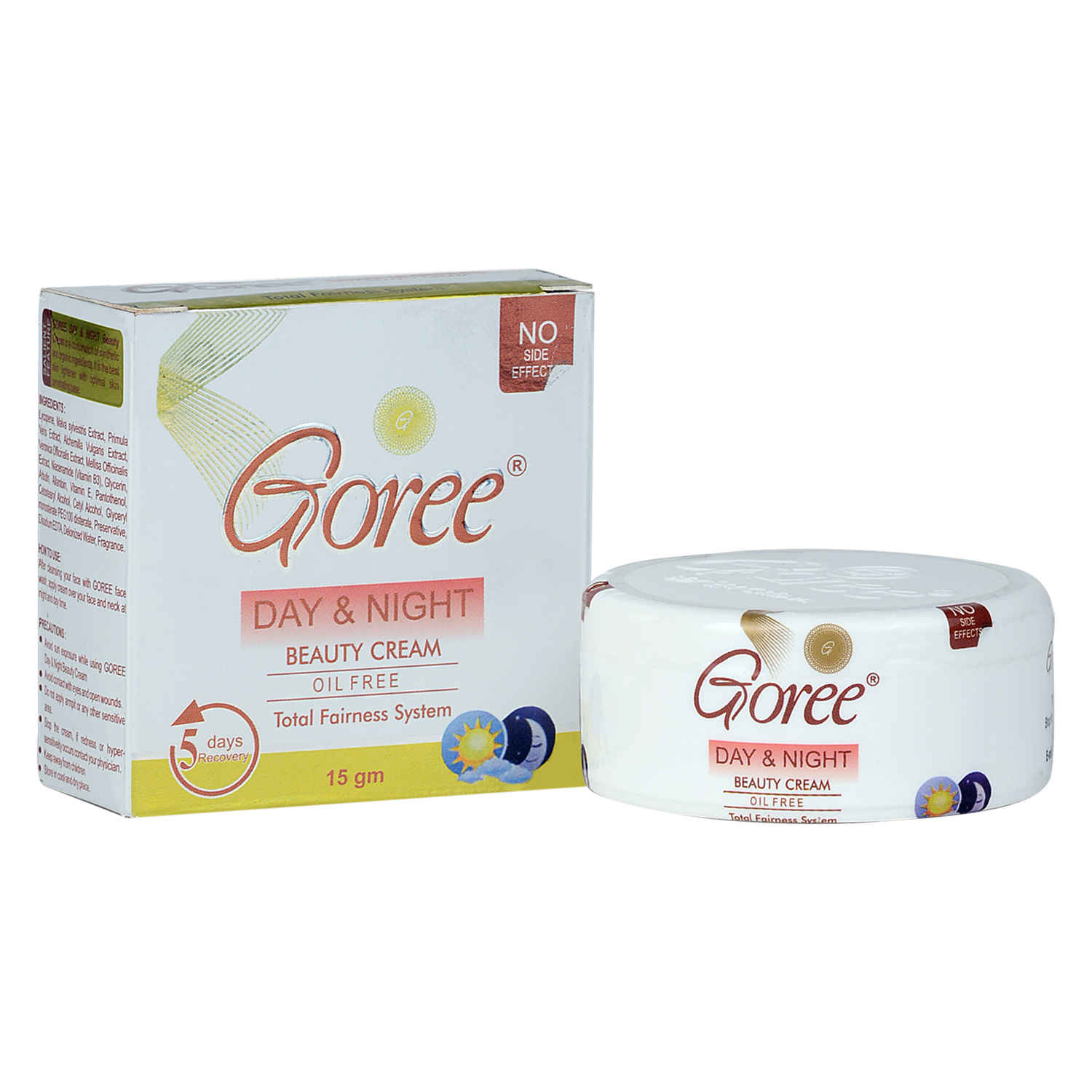 Buy Goree Day & Night Oil Free Beauty Cream For Total Fairness System- Lab Tested - MADE IN INDIA - Purplle