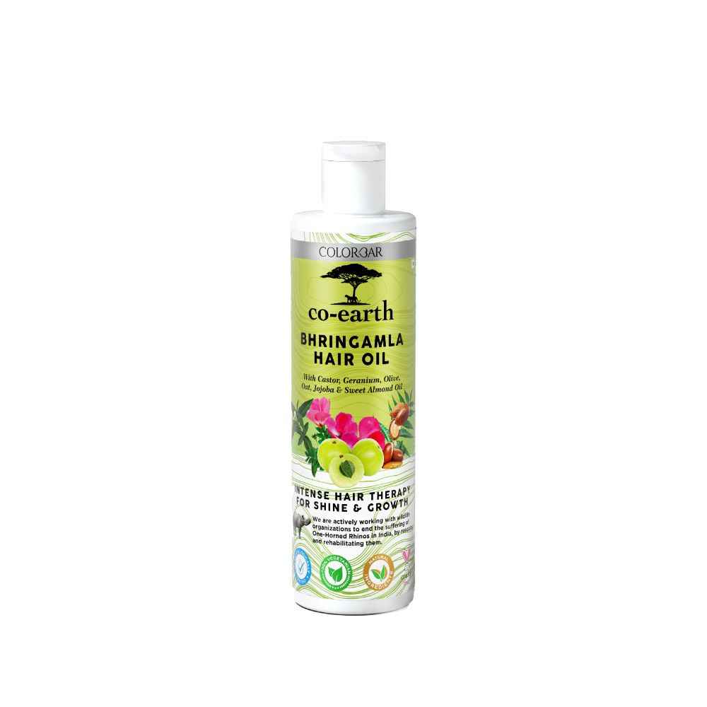 Buy Colorbar Co-earth Bhringa mla Hair Oil-(250 ml) - Purplle