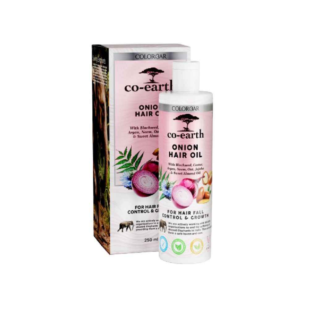 Buy Colorbar Co-earth Onion Hair Oil-(250 ml) - Purplle