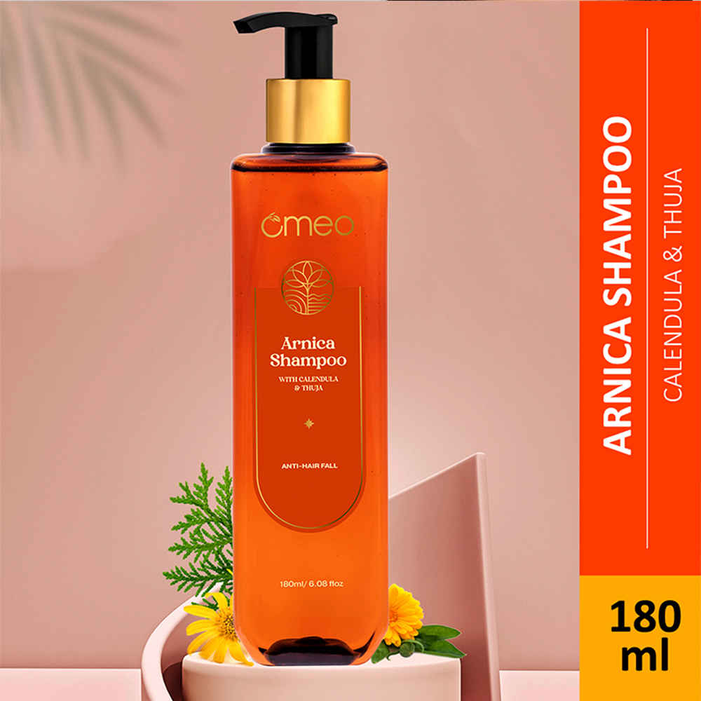 Buy Omeo Arnica Shampoo with Natural Extracts of Arnica, Calendula and Thuja to Reduce HairFall and Promote Hair Growth, Strengthening and Nourishing - For Women & Men - 180 ml - Purplle