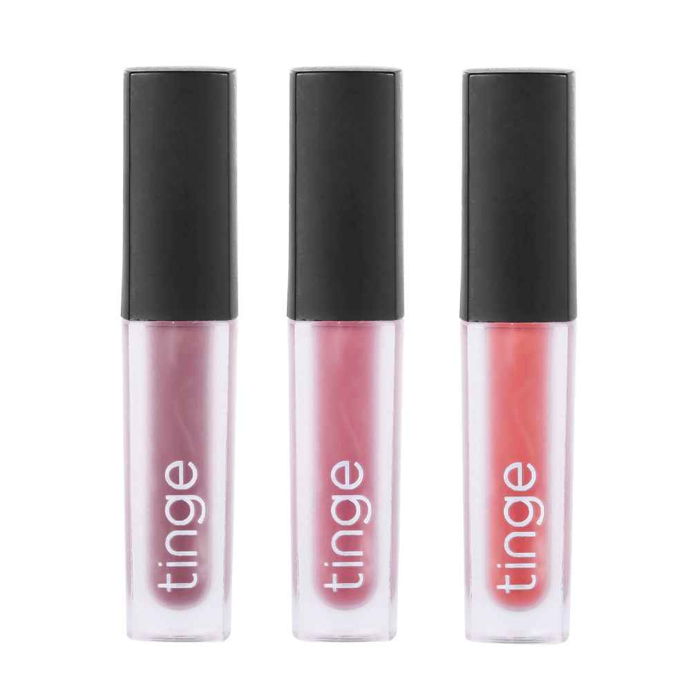Buy Tinge Gloss Set of 3 Synonym - Sheer coverage Pink, Purple and Peach - Purplle