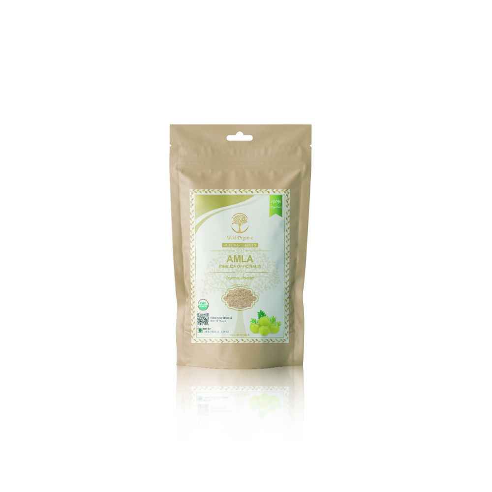 Buy WILD ORGANIC Organic Amla Indian Gooseberry Powder for Hair and skin,100g - Purplle