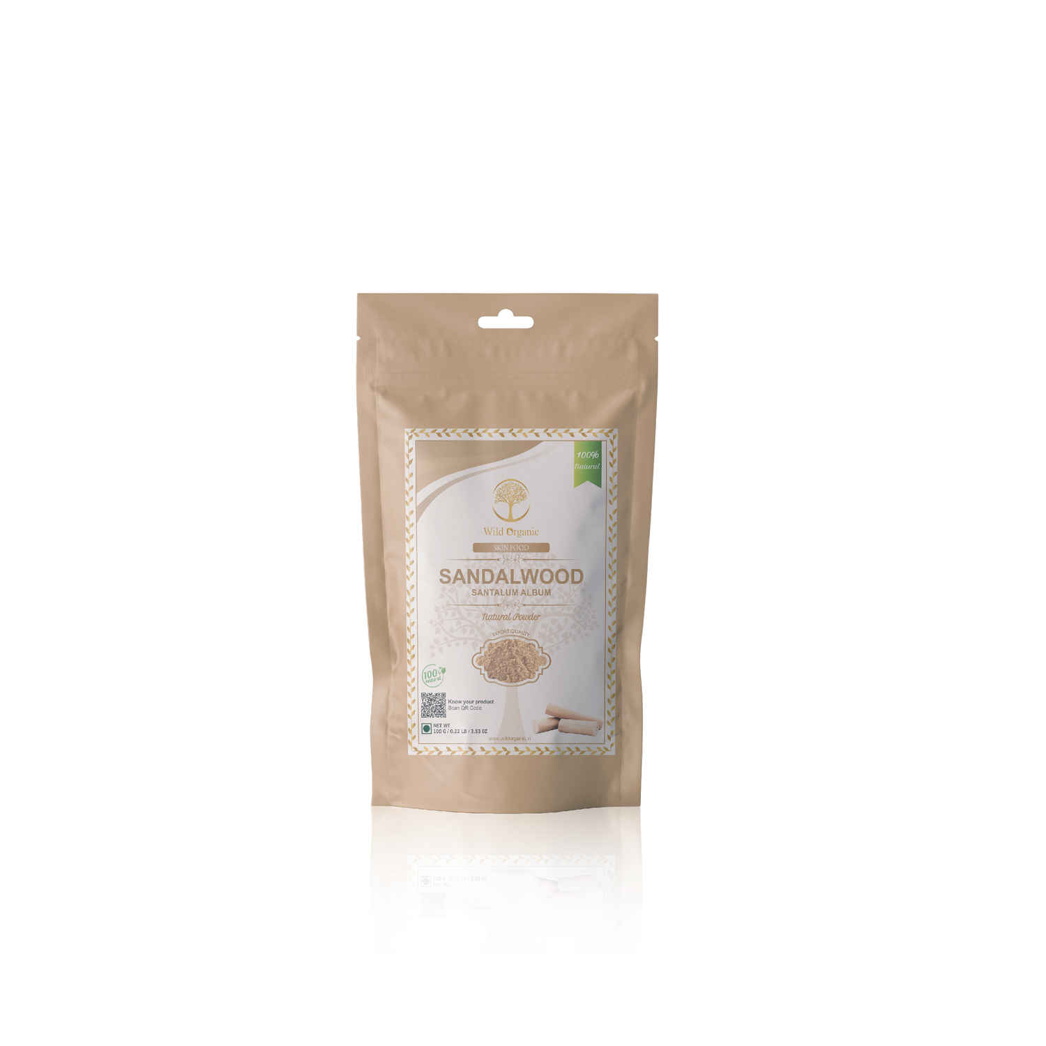 Buy WILD ORGANIC Sandalwood Powder Face And Body Pack - Purplle