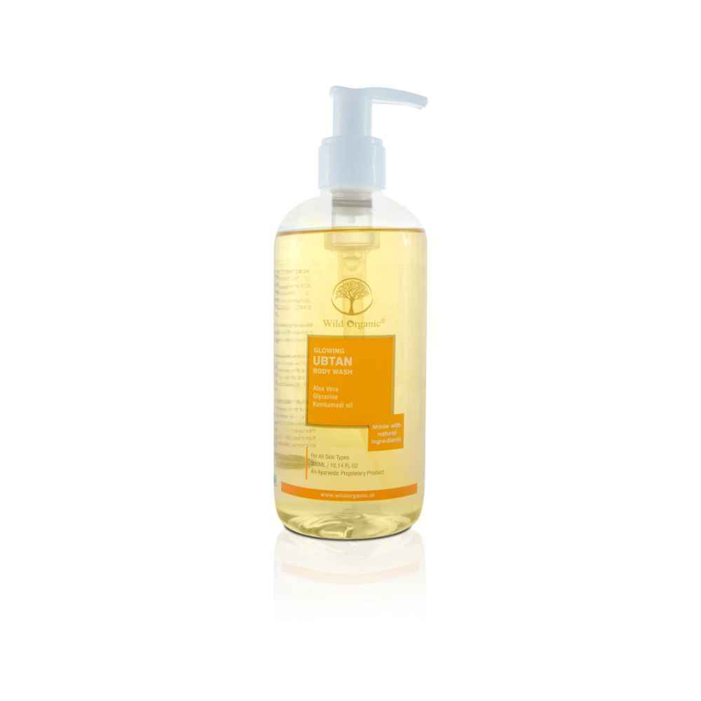 Buy WILD ORGANIC Glowing Ubtan Body Wash Soothing And Moisturizing Skin 300Ml - Purplle