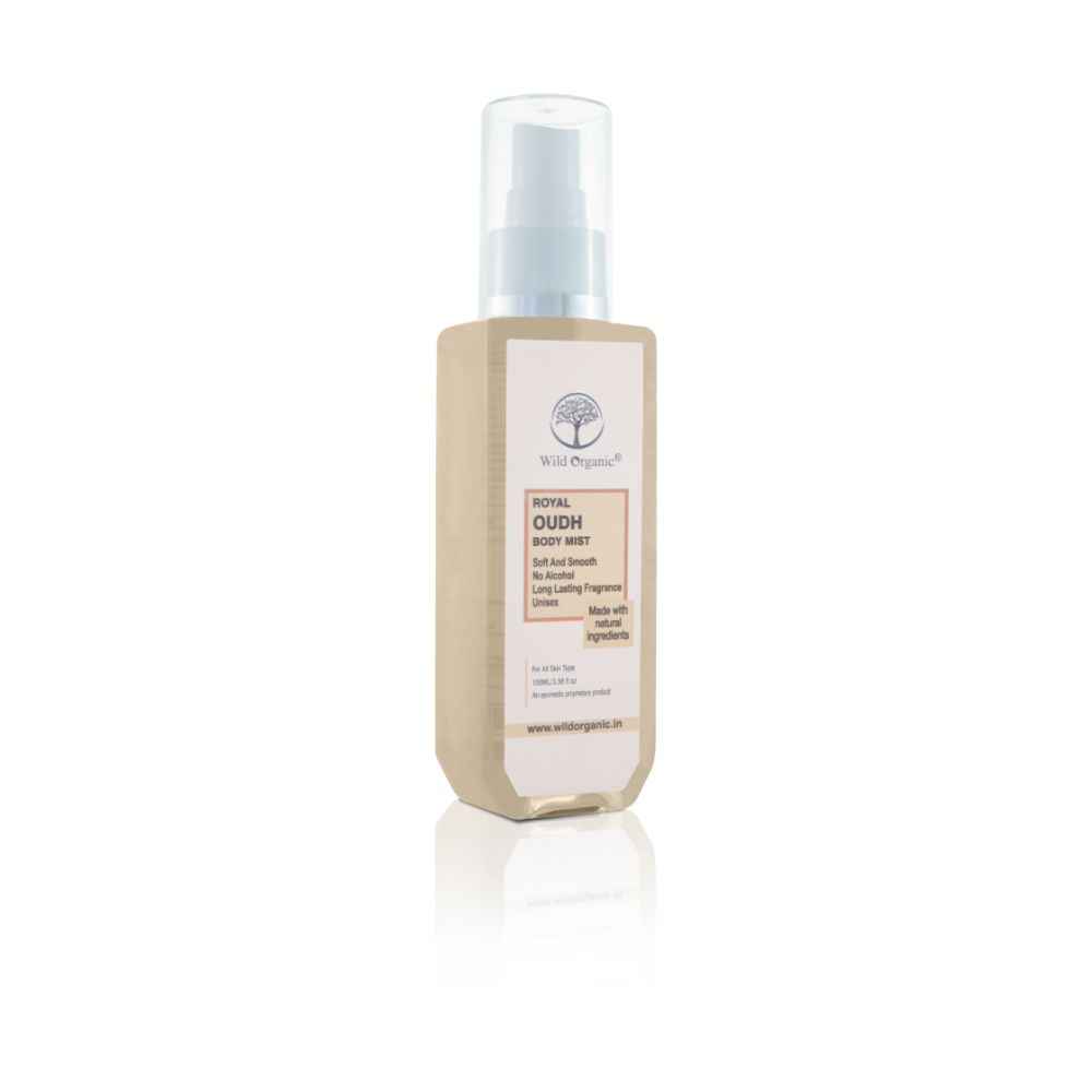 Buy WILD ORGANIC Royal Oudh Body Mist No Alcohol 100% Natural long lasting 100Ml - Purplle
