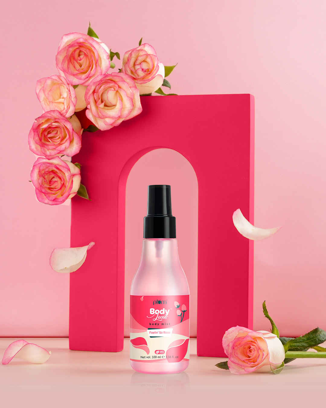 Buy Plum BodyLovin' Feelin' So Rose Body Mist | Long Lasting Floral Fragrance For Women With Fresh Floral, Rose & Musk | High On Fun | Travel-Friendly Perfume Body Spray 100 ml - Purplle
