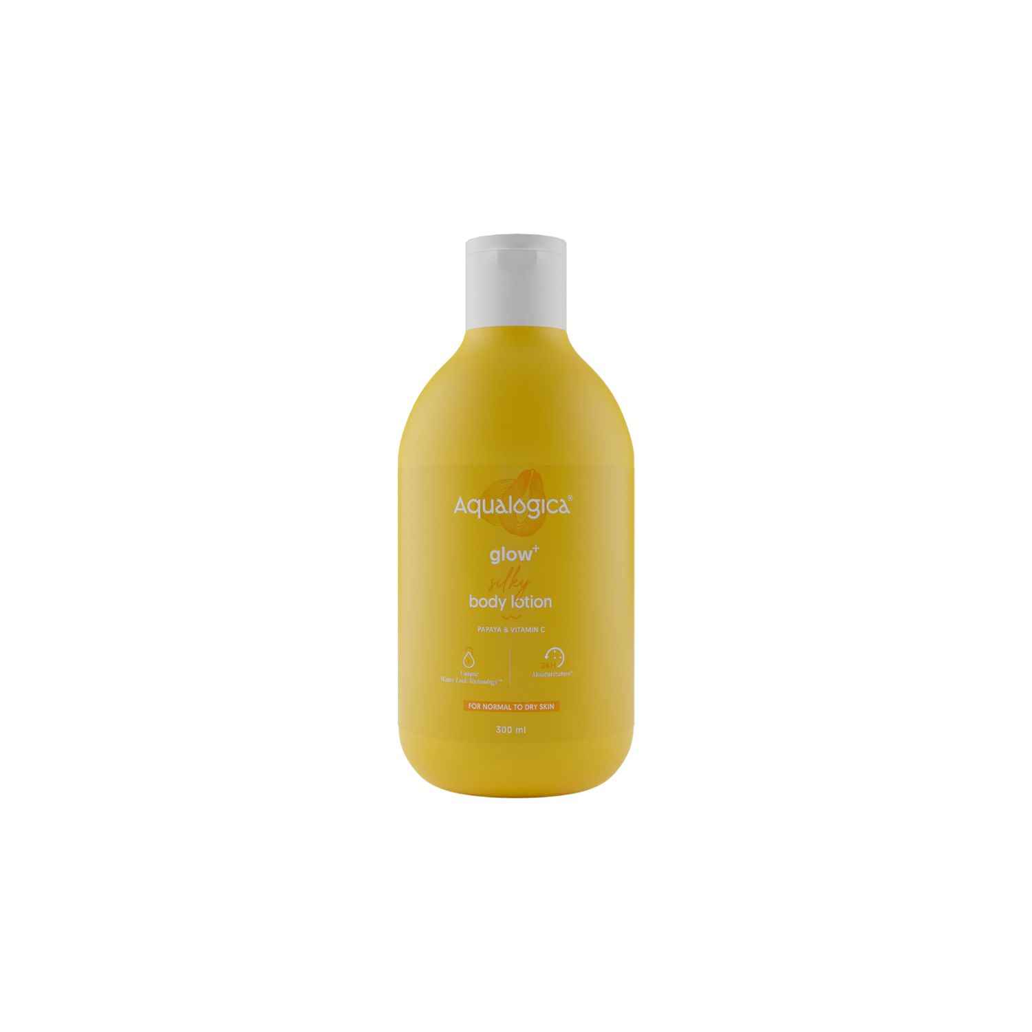 Buy Aqualogica Glow+ Silky Body Lotion with Papaya & Vitamin C 300 ml - Purplle