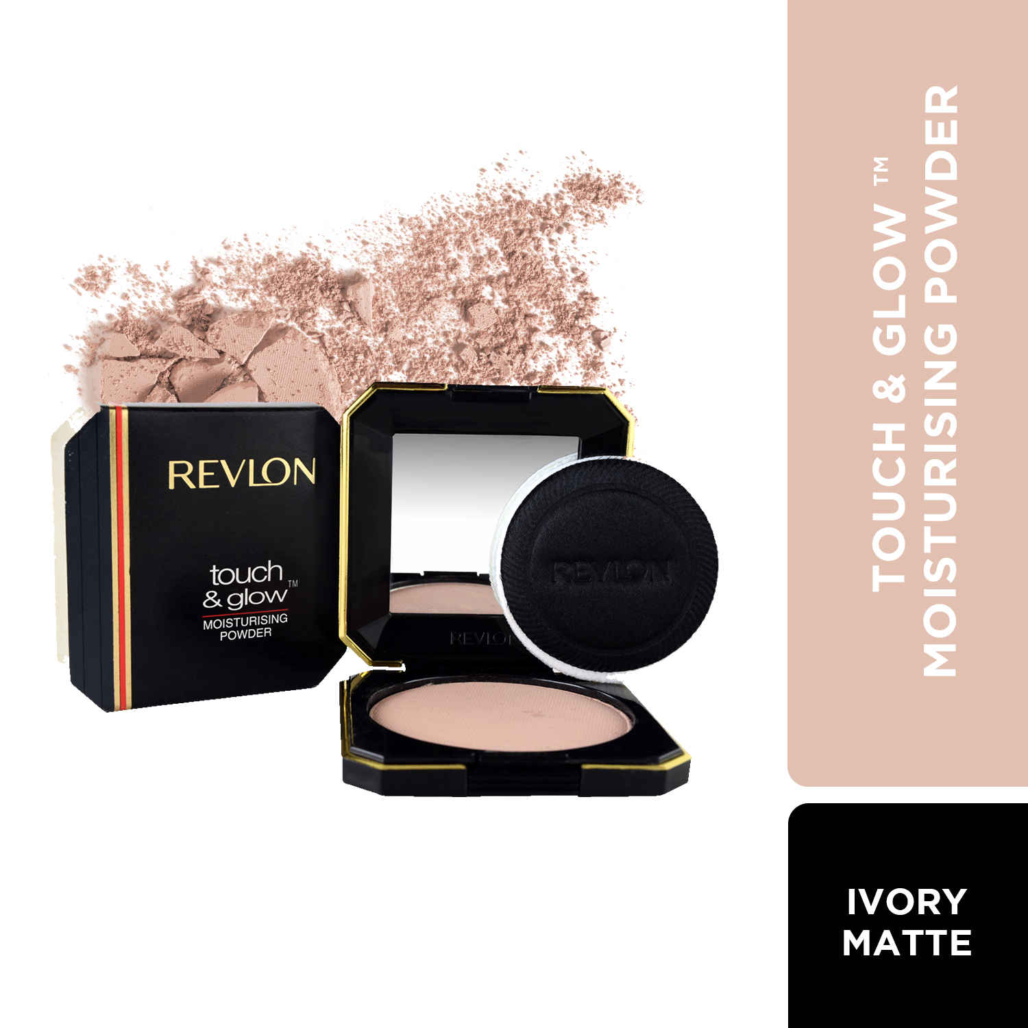 Buy Revlon Touch Glow Moisturising Powder Ivory Matte 12 g - Purplle