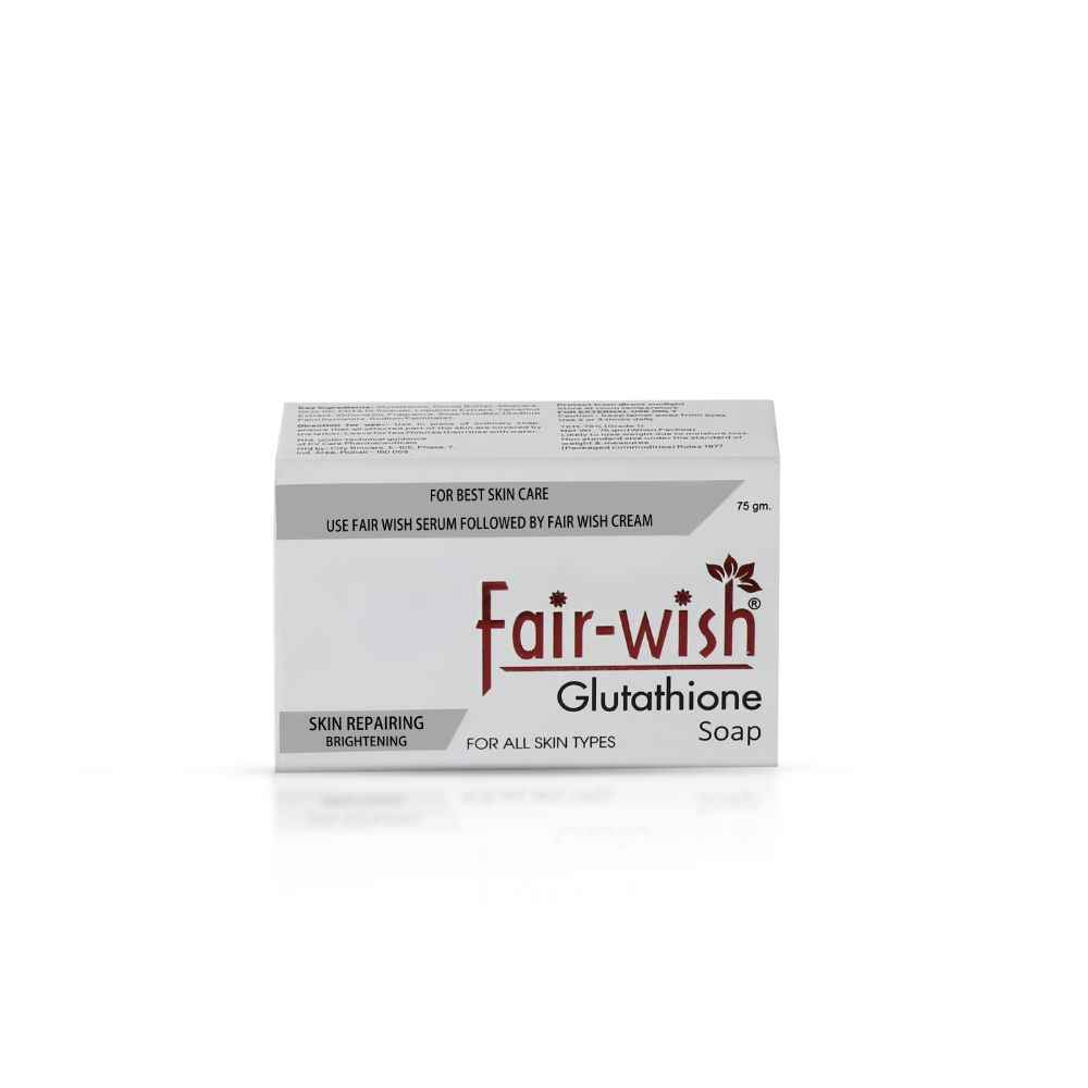 Buy Fair Wish Glutathione Skin Whitening Soap with Aloe Vera , Almond Oil ,Cocoa butter , Olive Oil & for Skin Lightening & Brightening - Dermatologically Tested - Paraben & Cruelty Free - For All Skin Types - Purplle