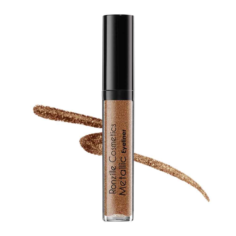 Buy Ronzille shimmer Metallic Glitter Eyeliner Brown 4 ml - Purplle