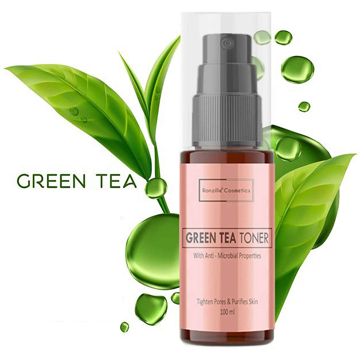 Buy Ronzille Green Tea Toner Hydrating, Nourishing And Moisturised Skin for men and women 100 ml - Purplle
