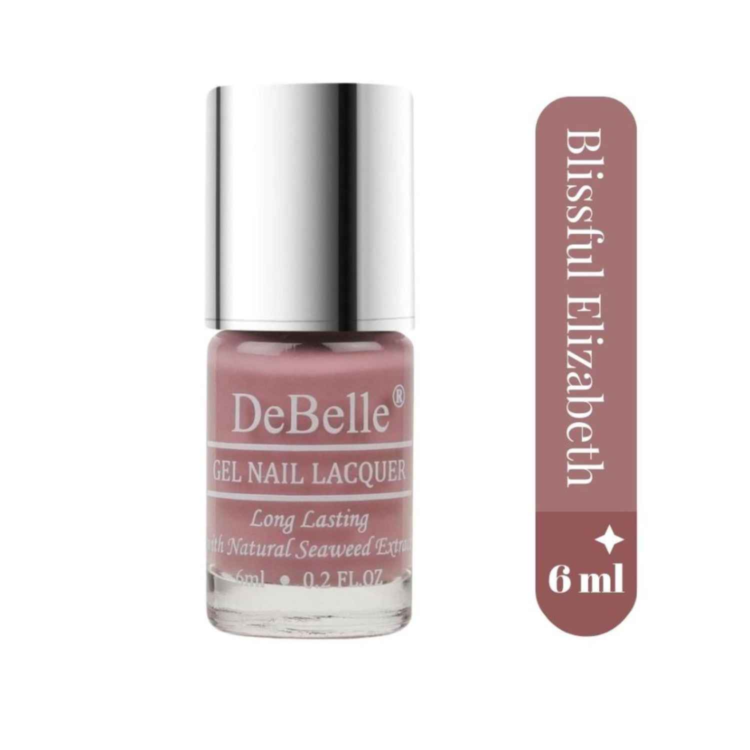Buy DeBelle Gel Nail Lacquer Blissful Elizabeth (Light Pink Mauve) - (6 ml) - Purplle