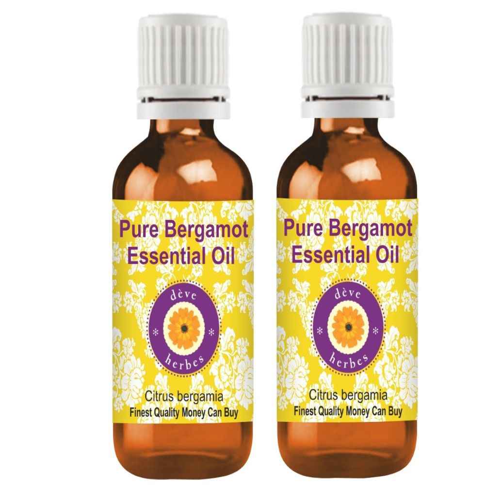 Buy Deve Herbes Pure Bergamot Essential Oil (Citrus bergamia) Natural Therapeutic Grade (Pack of tow) 100mlx2 - Purplle