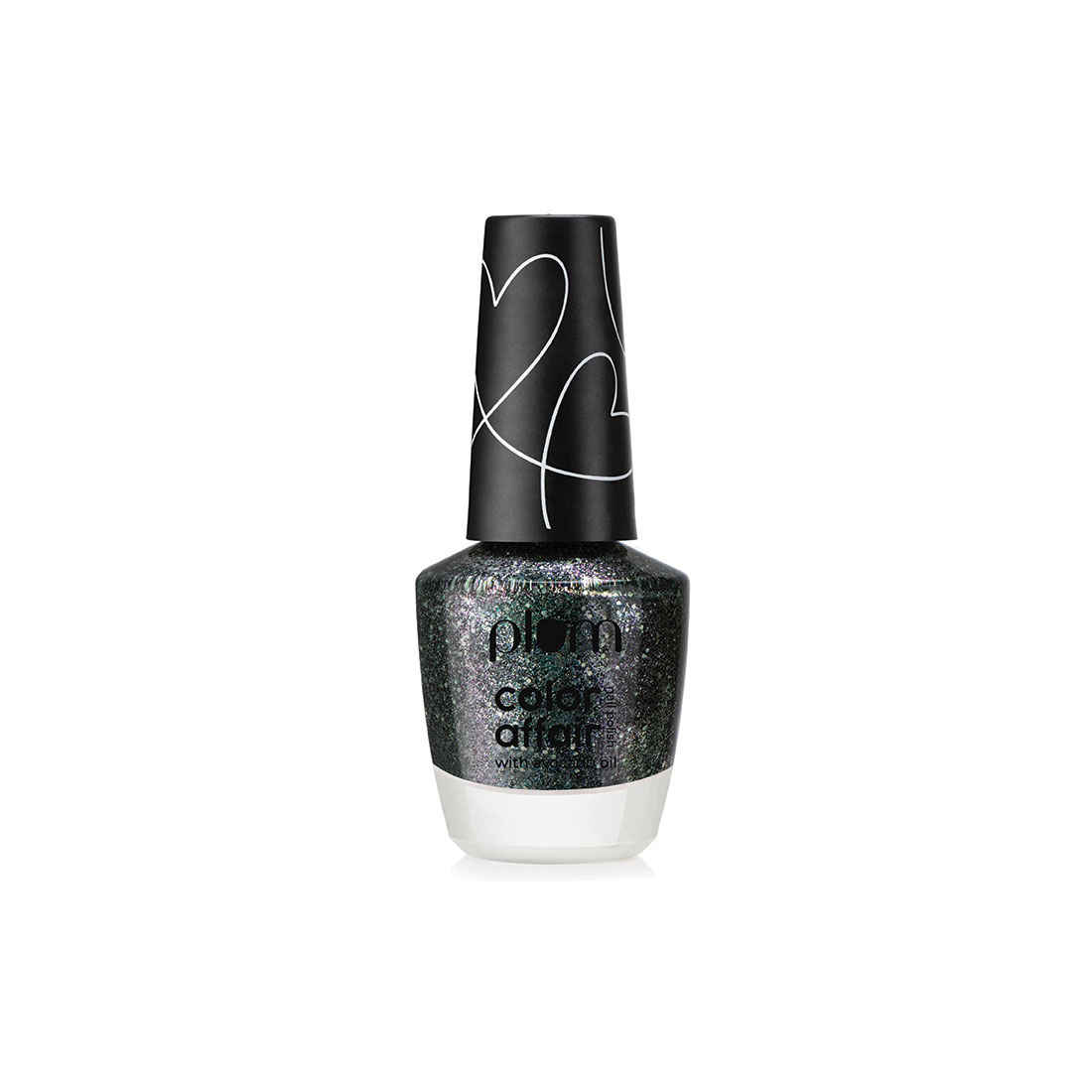 Buy Plum Color Affair Nail Polish All That Glitters Collection | 3D Finish With Pearls & Glitters | 7-Free Formula | 100% Vegan & Cruelty Free | Emerald Sheen - 168 - Purplle