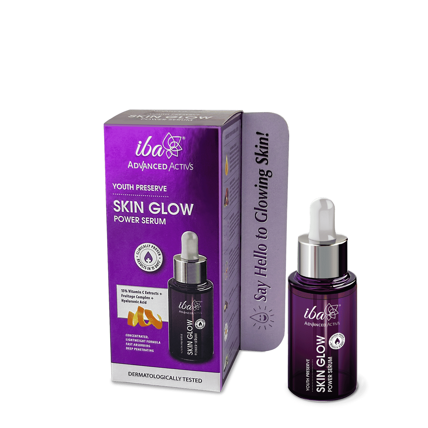 Buy Iba Advanced Activs Youth Preserve Skin Glow Power Serum, 30 Ml l With 15% Vitamin C Extracts l Quick Absorbing l Dermatologically Tested - Purplle