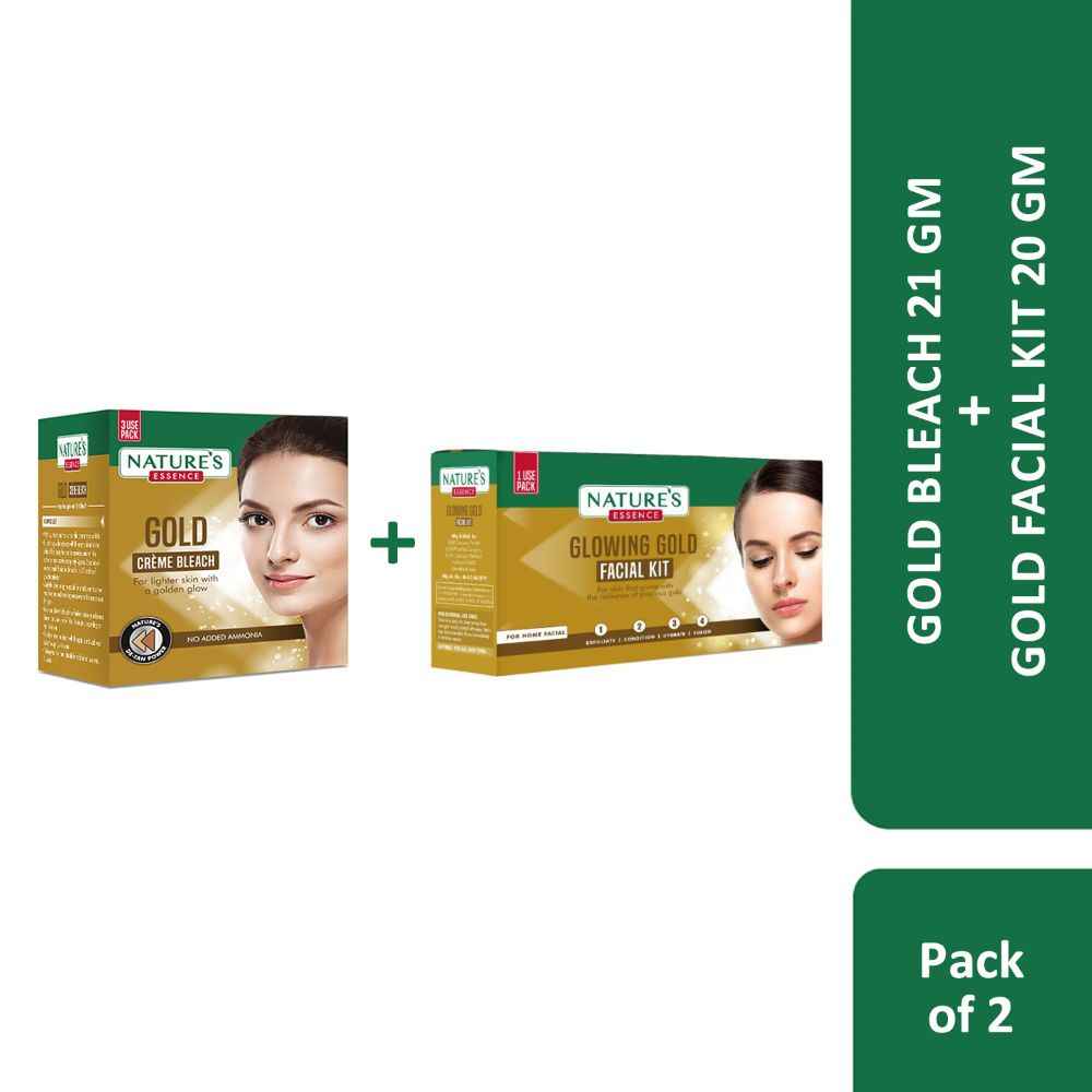 Buy The Gold Facial single use kit 20g,Gold Creme Bleach 21g - Purplle