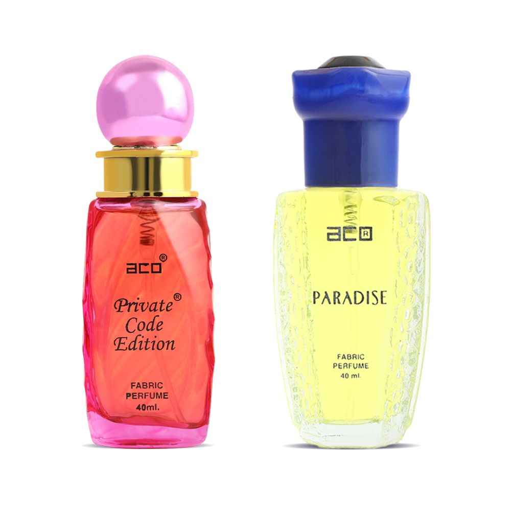 Buy ACO PERFUMES Set of 2 Fragrance Paradis & Private Code Scent For Men, 40 ml Each - Purplle