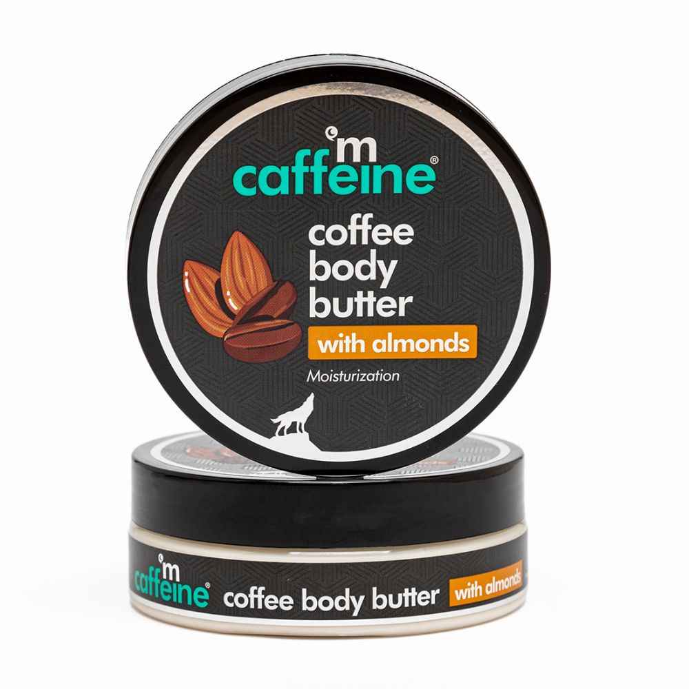 Buy mCaffeine Coffee & Almonds Body Butter with Shea Butter for Soft Skin | Deeply Moisturizes, Nourishes Dry Skin | Coffee-Almond Aroma, Non-Sticky -100g 100 gm - Purplle