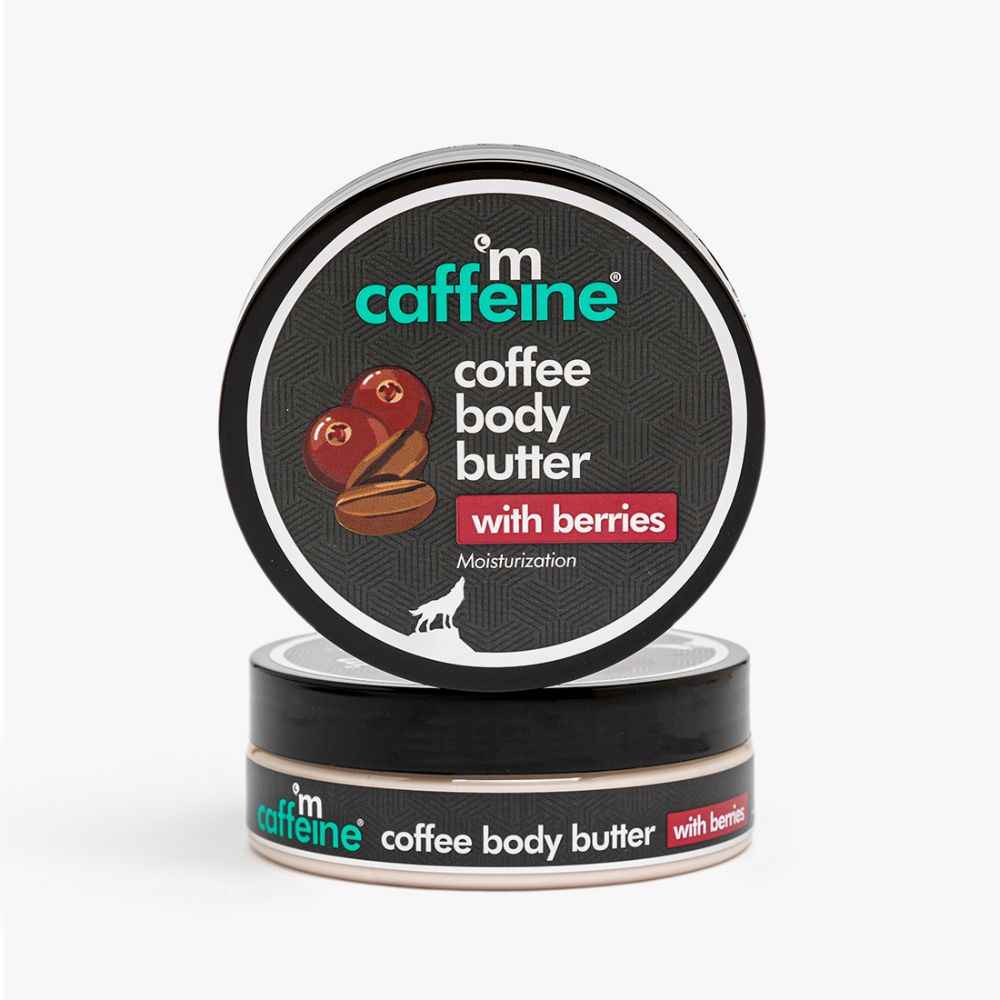 Buy mCaffeine Coffee & Berries Body Butter with Shea Butter for Soft Skin | Moisturizes, Nourishes Dry Skin | Fruity Coffee Aroma, Vitamin C Rich -100g 100 gm - Purplle