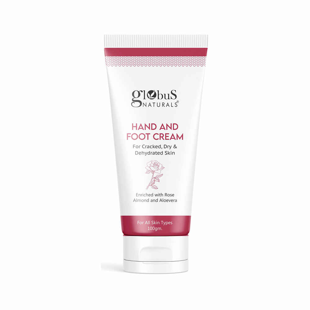 Buy Globus Naturals Hand & Foot Cream, Enriched with Rose & Anantmool, For Nourished, Moisturized Hands & Feet, Suitable for All Skin Types 100 gms - Purplle