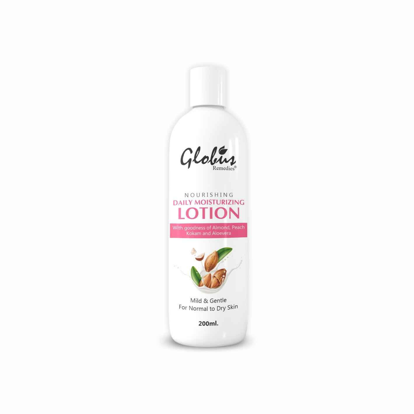 Buy Globus Remedies Nourishing & Daily Moisturizing Body Lotion, For Silky Smooth Skin, With Goodness of Almond, Aloe Vera & Peach & Kokum Butter, 200 ml - Purplle