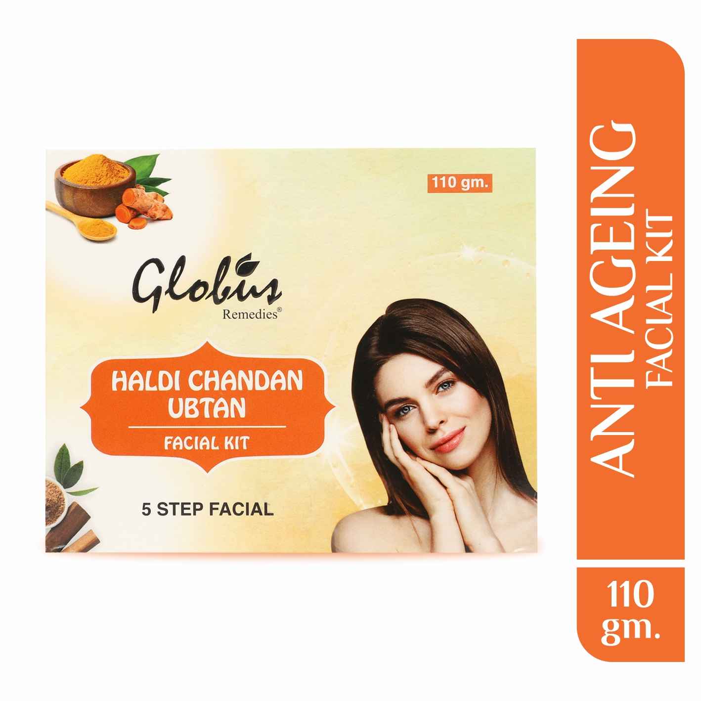Buy Globus Remedies Haldi Chandan Ubtan Brightening Lightening Facial Kit - Purplle