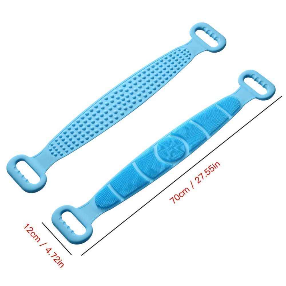 Buy Trendzie Skin Care Silicone Body Back Scrubber Bath Belt Double Side Brush (Assorted Color) 1 Pc - Purplle