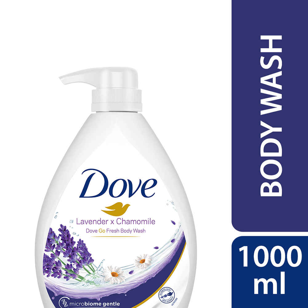 Buy Dove Lavender & Chamomile Go Fresh Body Wash with Relaxing Floral Scent - 1 L - Purplle
