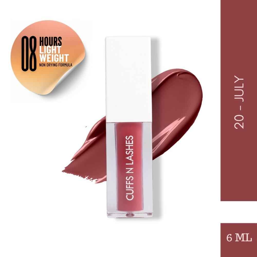 Buy Cuffs N Lashes Matte Liquid Lipstick, JULY 20 - Purplle
