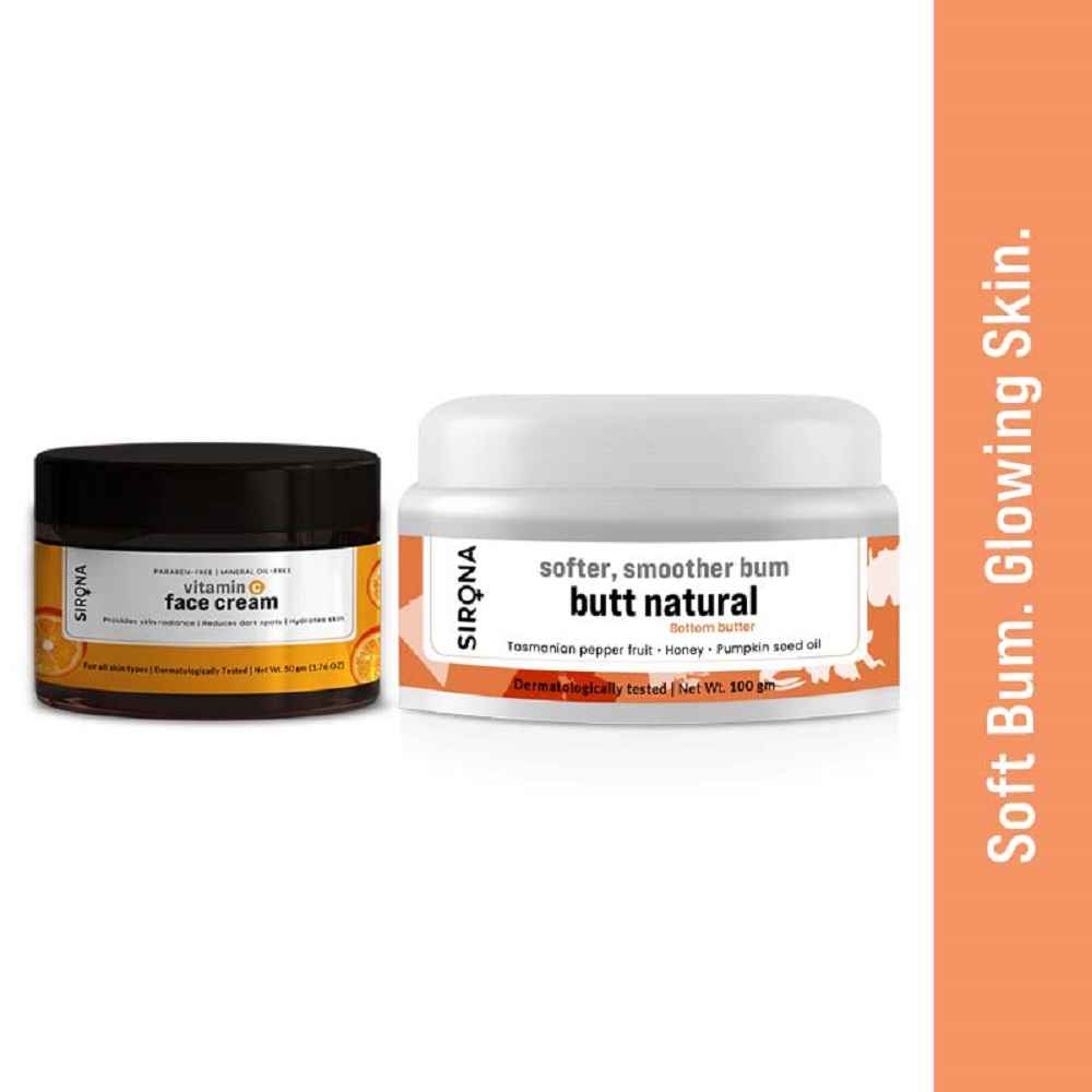 Buy Sirona Back and Bum Cream with Vitamin C Face Cream - Purplle