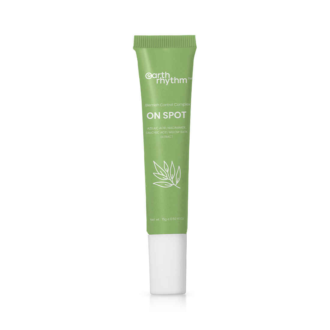 Buy Earth Rhythm On -Spot - Blemish Control Complex | Azelaic Acid, Niacinamide, Salicylic Acid, Willow bark Extract - 15 Gm - Purplle