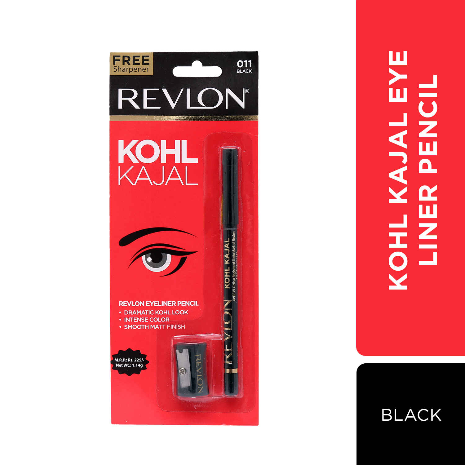 Buy Revlon Kohl Kajal Eye Liner Pencil - Black (1.14 gm) - Purplle