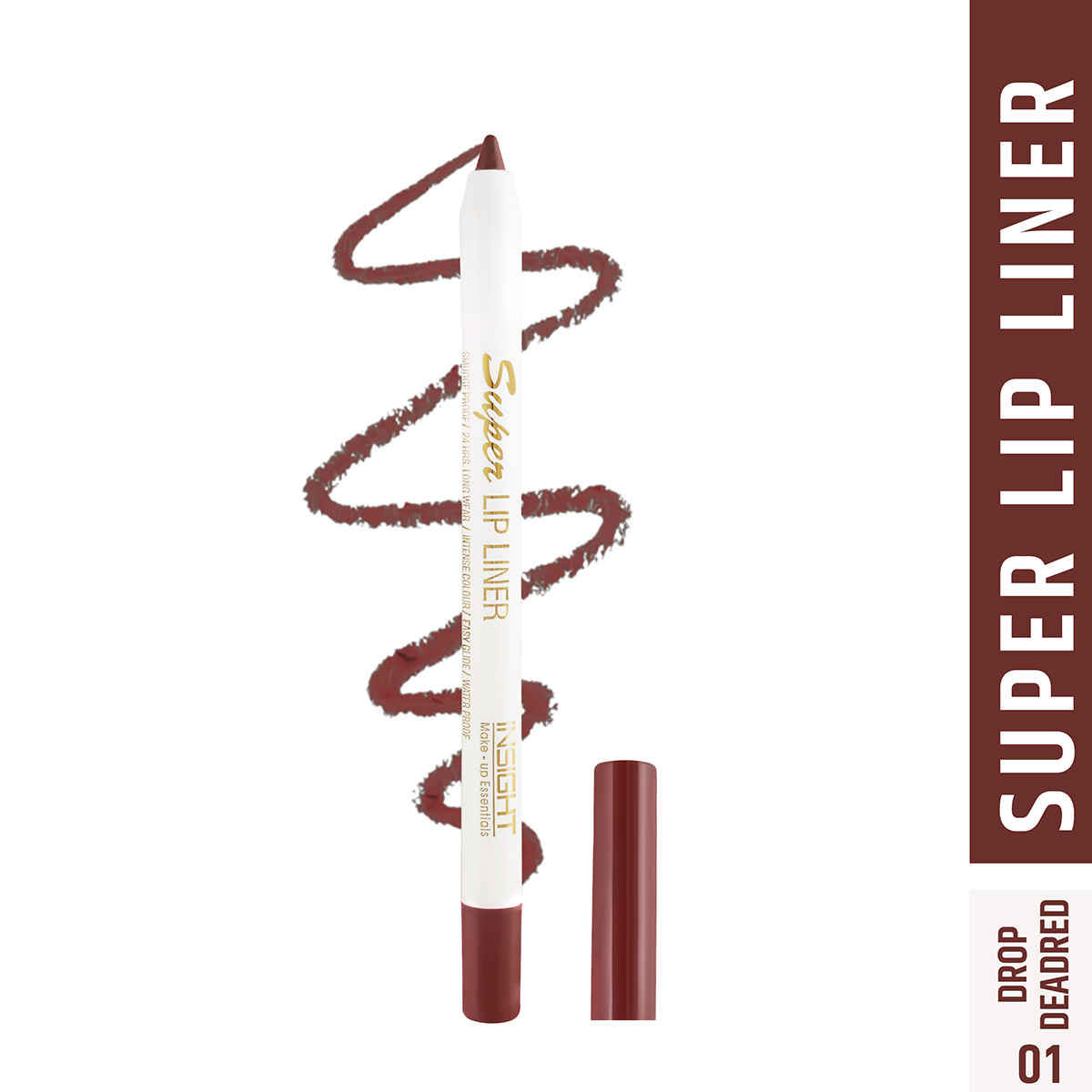 Buy INSIGHT COSMETICS SUPER LIP LINER_DROP DEADRED (01) - Purplle