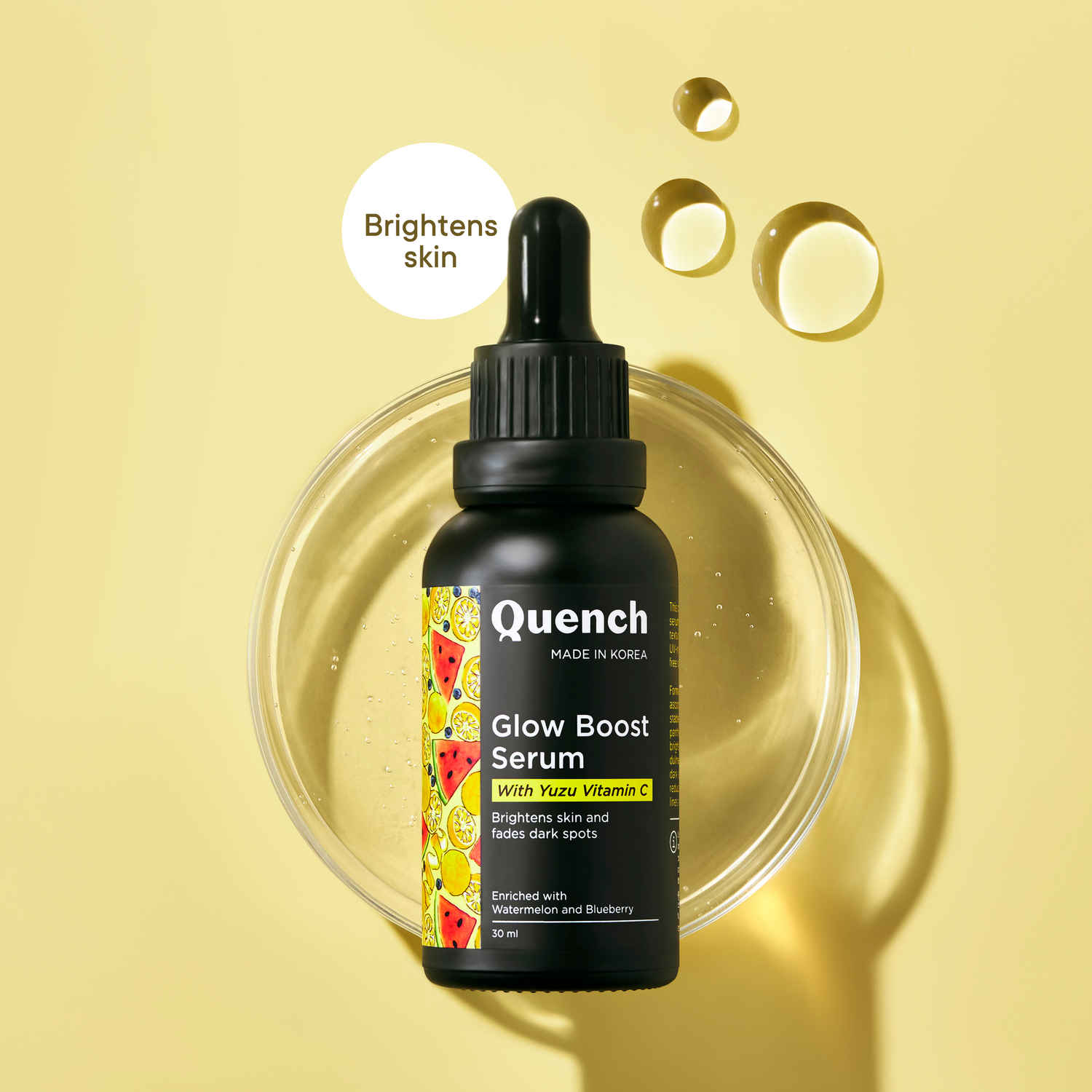 Buy Quench Botanics Vitamin C Glow Boost Serum With Yuzu Extracts, Brightens & Fades Dark Spots - 30 ml - Purplle