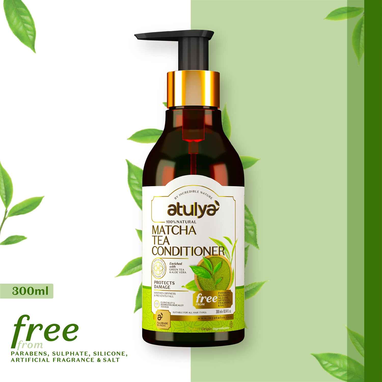 Buy Atulya Matcha Tea Conditioner 300 ml - Purplle