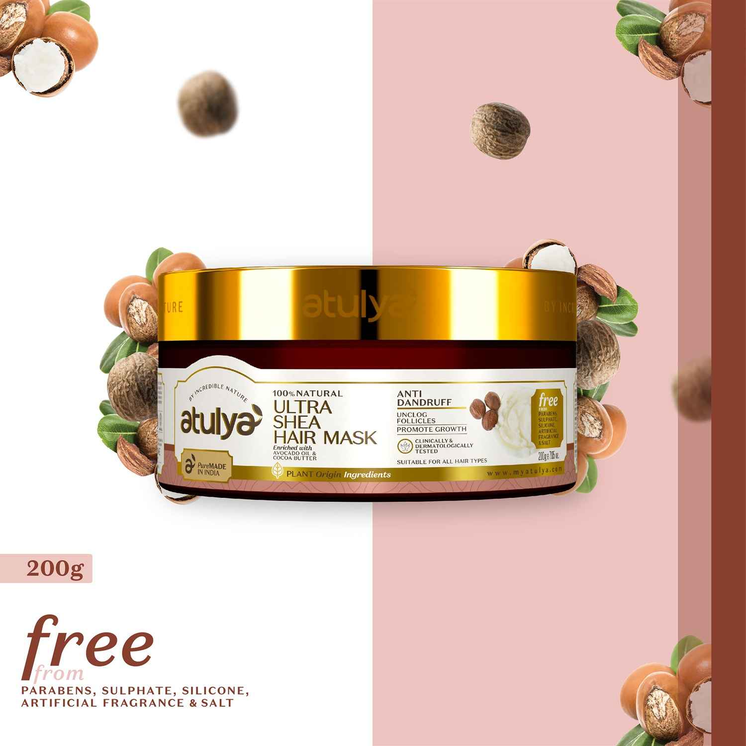 Buy Atulya Ultra Shea Hair mask 200 gm - Purplle