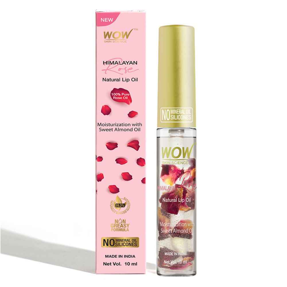 Buy WOW Skin Science Himalayan Rose Lip Oil to Moisturize / Smoothen Cracked & Chapped Lips with 100% Natural Himalayan pure rose oil - For Dry, Undernourished and Pigmented Lips (10 ml) - Purplle