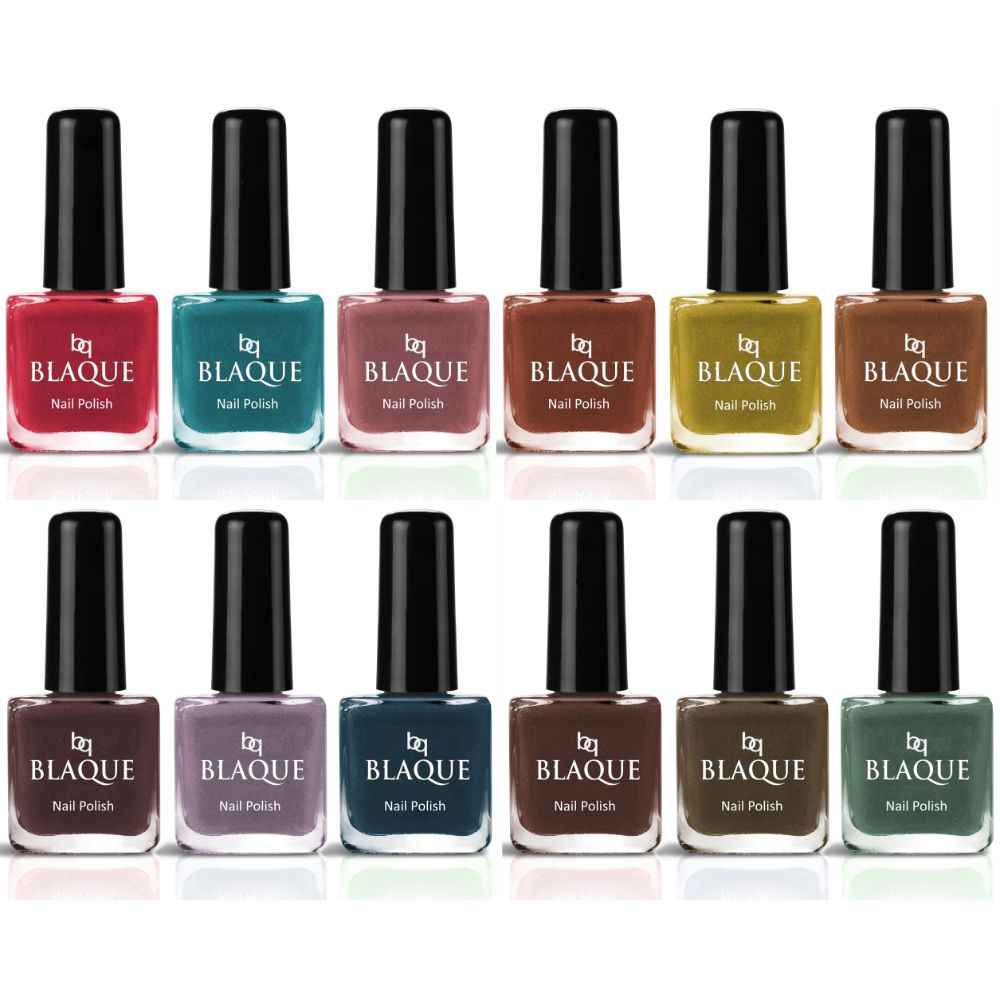 Buy bq BLAQUE No Chipping-No Fading Longest Lasting Ever Nail Polish Set of 12 Pcs (#212) - Purplle