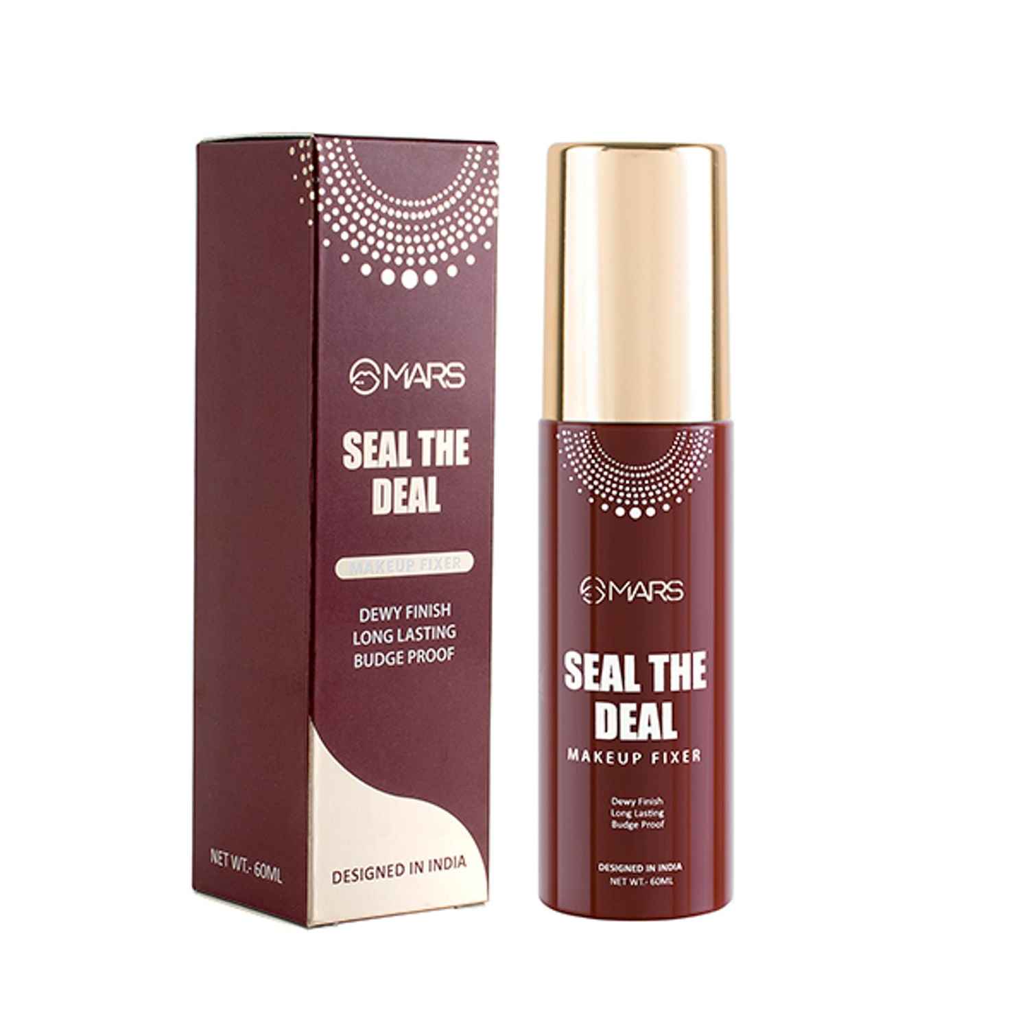 Buy MARS Seal the Deal Long-Lasting Makeup Fixer Spray with Hyaluronic Acid | Hydrating Dewy Base Setting Spray for Professional Face Makeup | Budge Proof | Non Sticky (60 ml) - Purplle