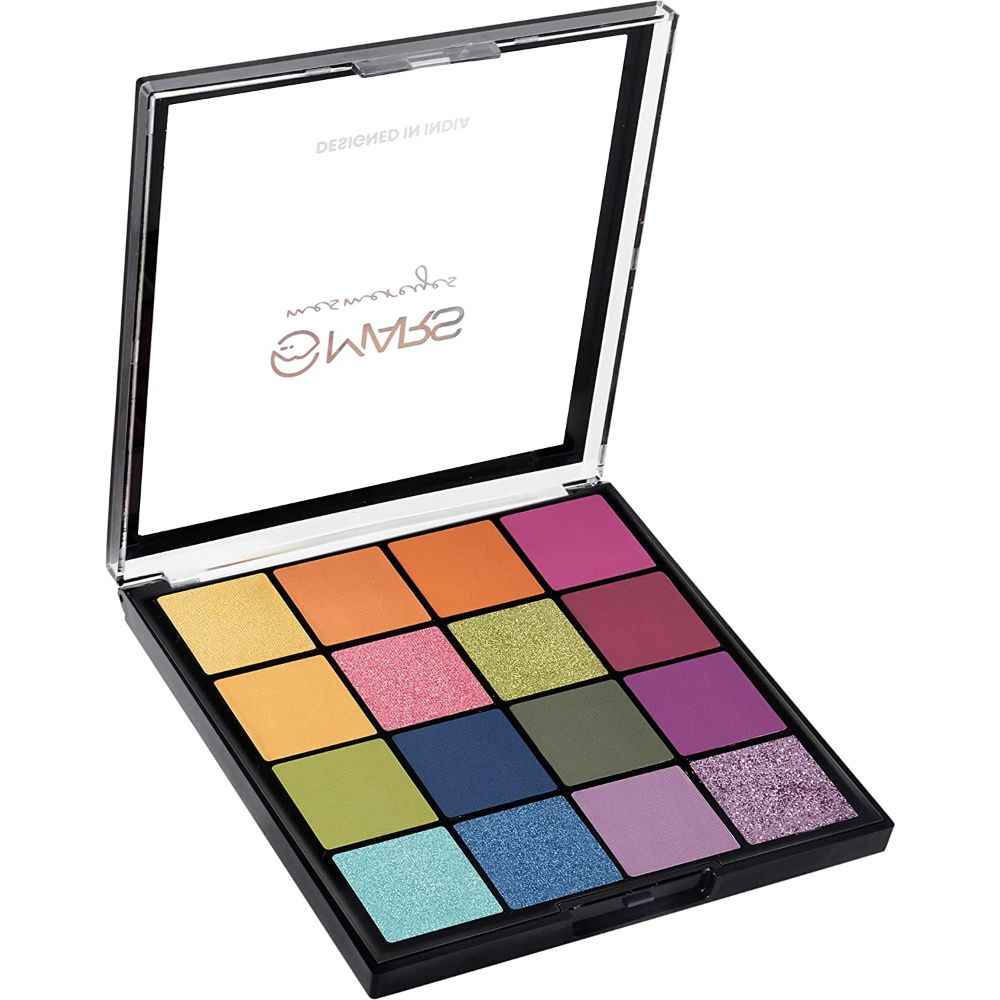 Buy MARS Highly Pigmented Mesmereyes Smoky Eyes, 16-Color Eyeshadow Palette | Multicolor | Matte Finish | Shimmery Eye Shadow Palette (20.8 gm) (03-Multicolor) - Purplle