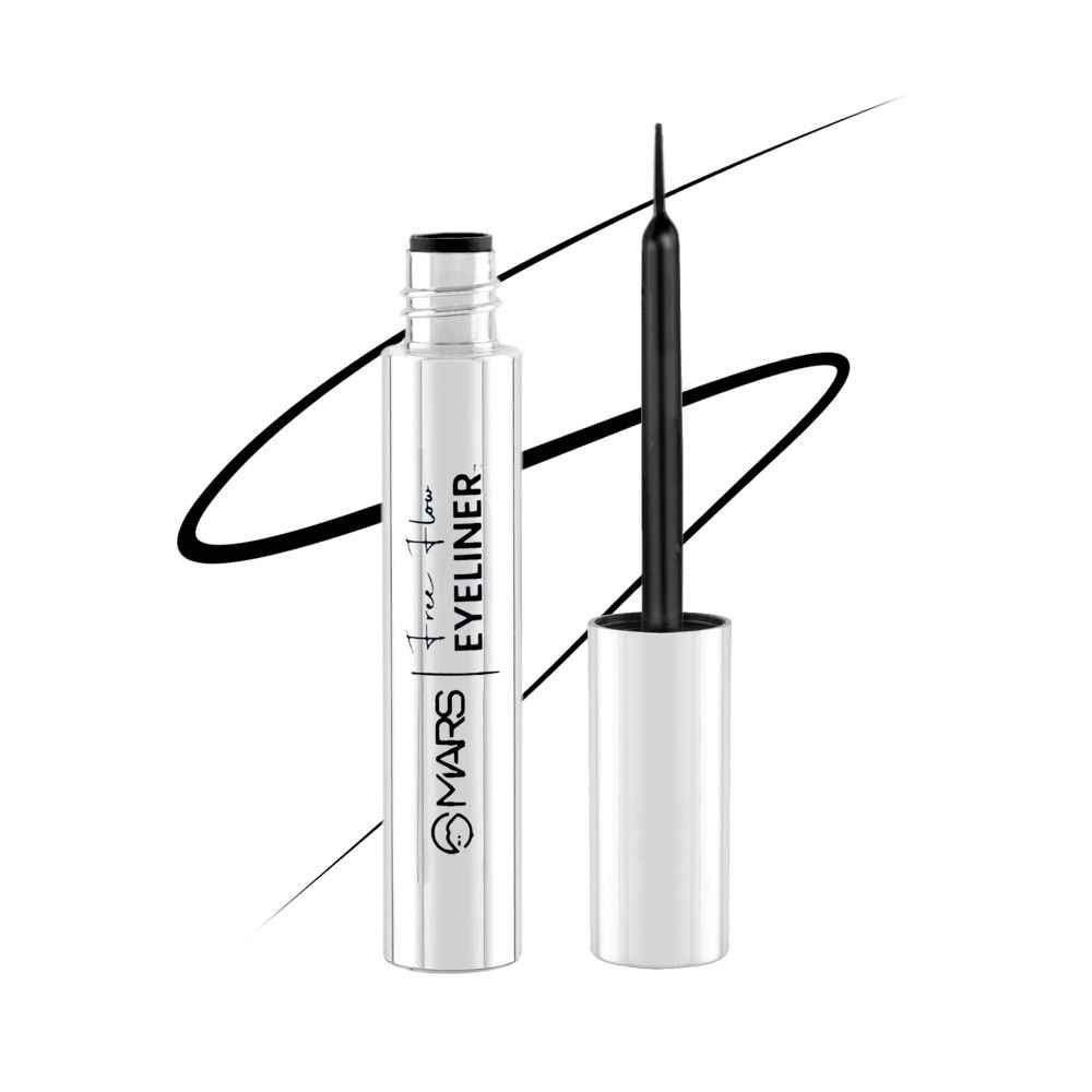 Buy MARS Free Flow Eyeliner with Demi Matte Finish | Long Lasting, Smudgeproof & Easy Glide Formula (6 ml) - Purplle