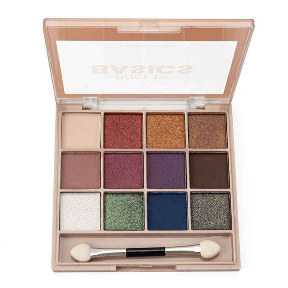 Buy MARS 12 Shades Back to Basics Eyeshadow Palette with Free Applicator | Matte | Shimmer | Beginner Friendly & Long Lasting Eye Shadow Palette (14.4 gm) (Shade-01) - Purplle