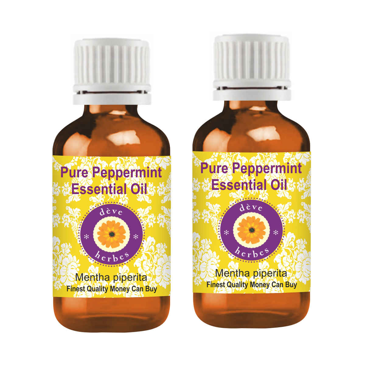 Buy Deve Herbes Pure Peppermint Essential Oil (Mentha piperita) Natural Therapeutic Grade Steam Distilled (Pack of two) 100ml X 2 - Purplle
