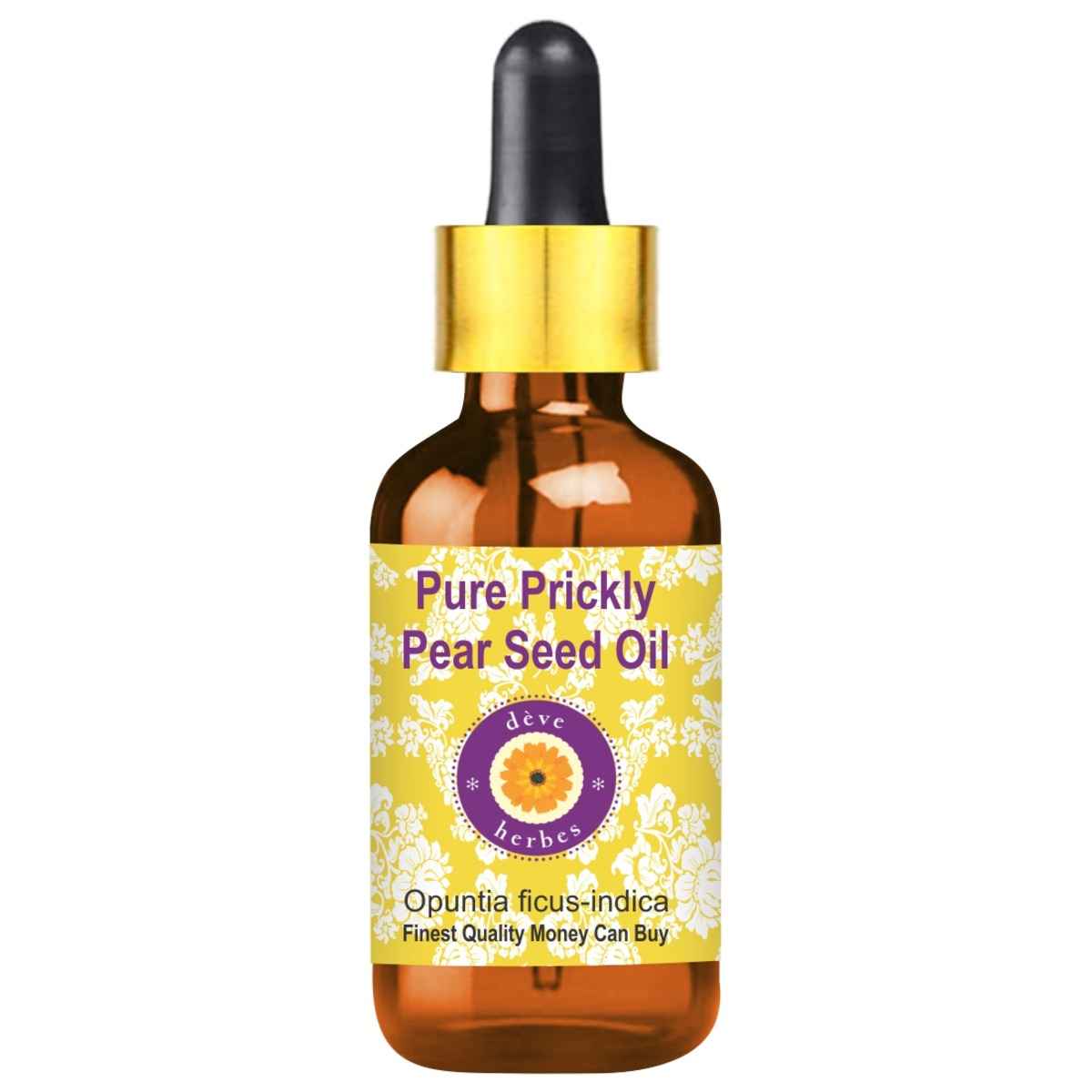Buy Deve Herbes Pure Prickly Pear Seed Oil (Opuntia ficus-indica) with Glass Dropper Natural Therapeutic Grade Infused 5ml - Purplle