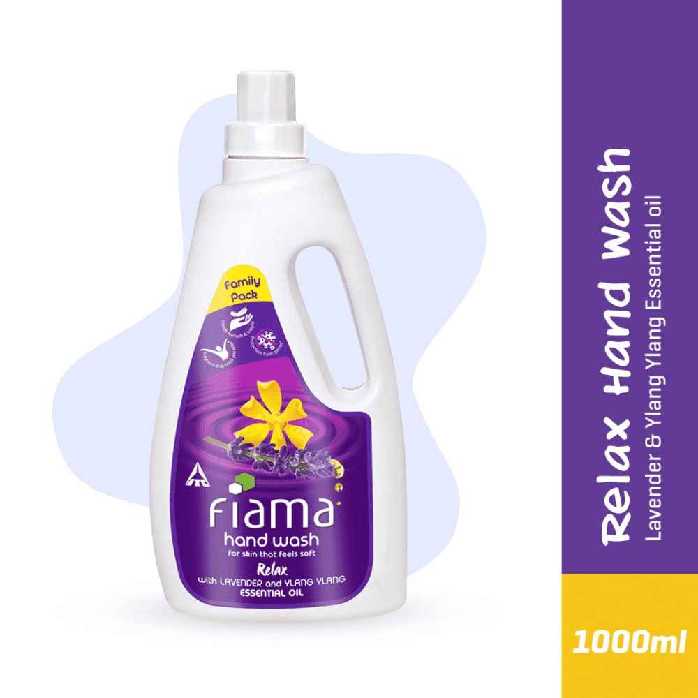 Buy Fiama Relax Moisturizing hand wash, Lavender and Ylang Ylang, 1000 ml refill pack - Purplle