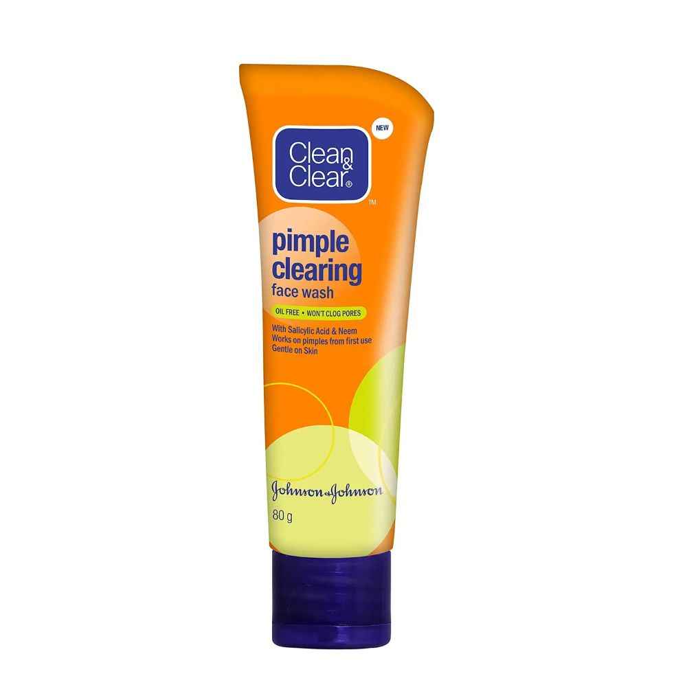 Buy Clean & Clear Pimple Clearing Face Wash 80 gm - Purplle