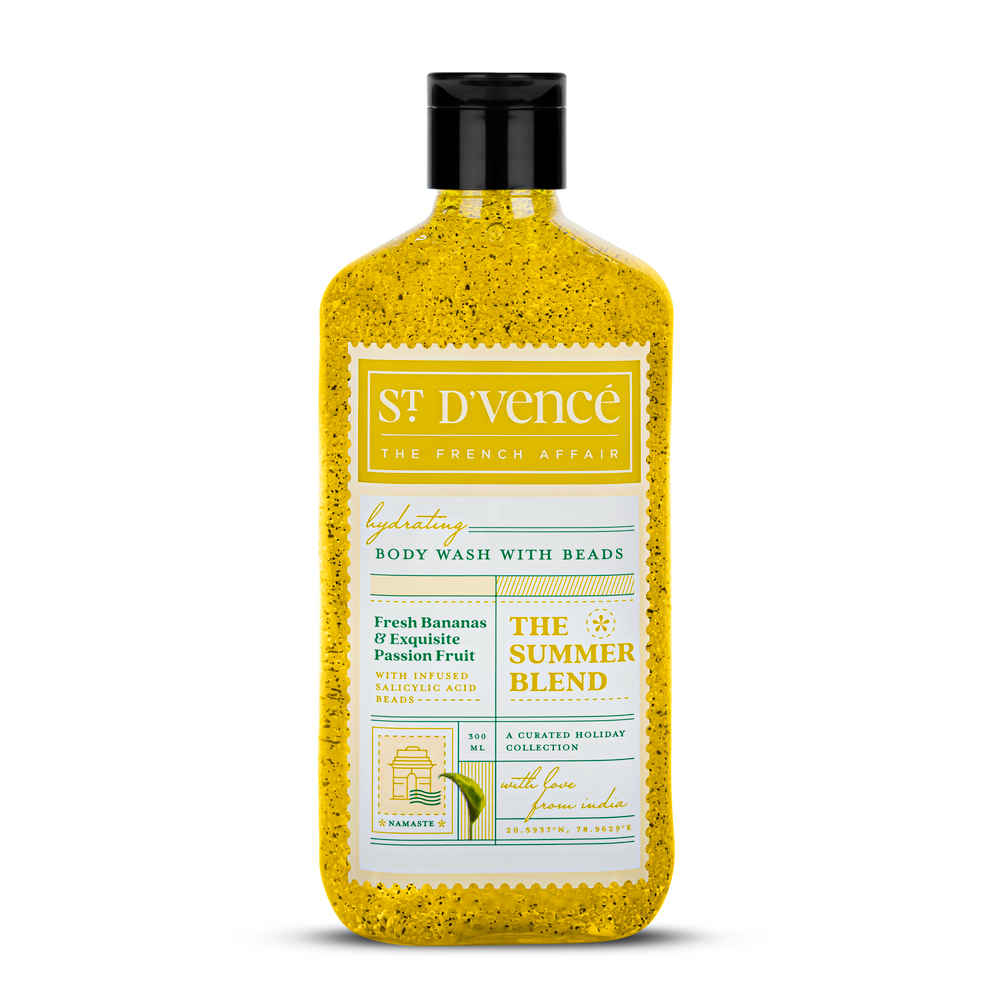 Buy ST. DVENCE The Summer Blend Body Wash with Salicylic Acid Beads- Controls Body & Back Acne | Sulphates & Paraben Free 300 ml - Purplle