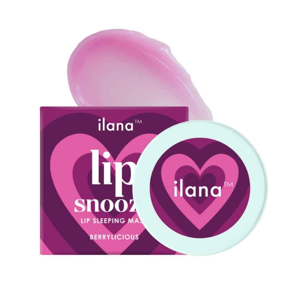 Buy Ilana - Lip Snooze - Overnight healing vegan lip sleeping mask for soft bright lips - Berrylicious - 15gms - Purplle