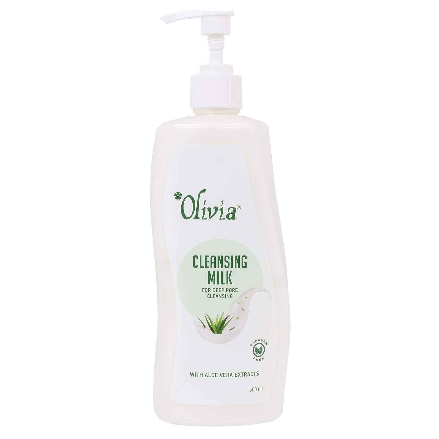 Buy Olivia Aloevera Cleansing Milk (500 ml) - Purplle